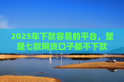 2025年下款容易的平台，整理七款网贷口子都不下款