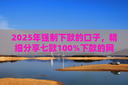 2025年强制下款的口子，精细分享七款100%下款的网贷口子