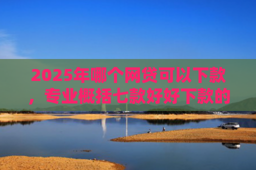 2025年哪个网贷可以下款，专业概括七款好好下款的网贷口子