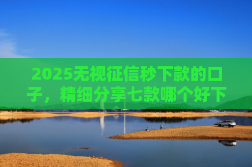 2025无视征信秒下款的口子，精细分享七款哪个好下款的网贷口子
