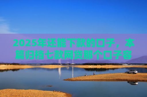 2025年还能下款的口子，本篇归档七款网贷那个口子容易下款