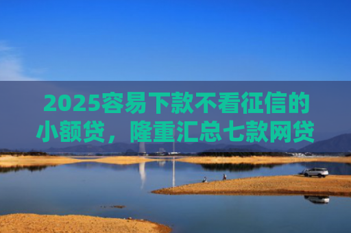 2025容易下款不看征信的小额贷，隆重汇总七款网贷口子额度大好下款