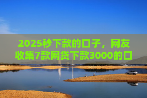 2025秒下款的口子，网友收集7款网贷下款3000的口子