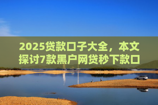2025贷款口子大全，本文探讨7款黑户网贷秒下款口子