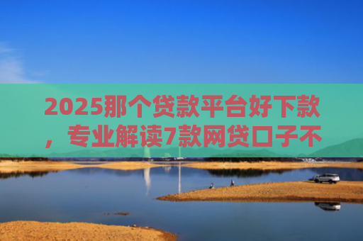2025那个贷款平台好下款，专业解读7款网贷口子不下款了