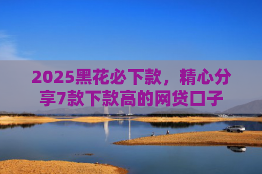 2025黑花必下款，精心分享7款下款高的网贷口子