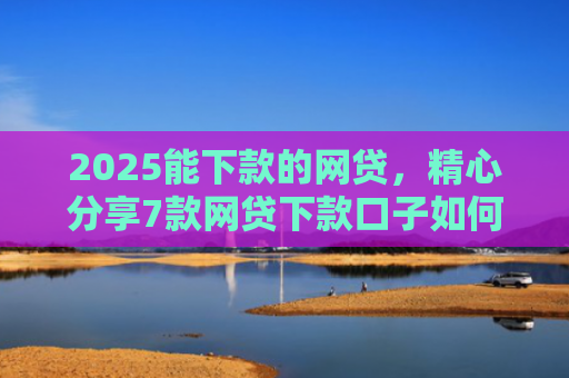 2025能下款的网贷，精心分享7款网贷下款口子如何申请