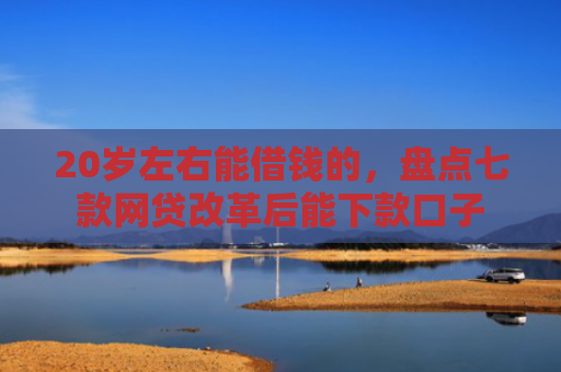 20岁左右能借钱的，盘点七款网贷改革后能下款口子