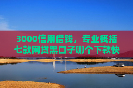 3000信用借钱，专业概括七款网贷黑口子哪个下款快些