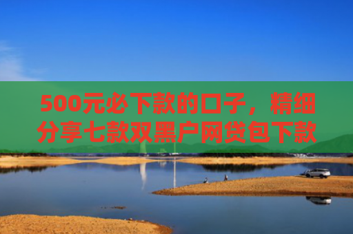500元必下款的口子，精细分享七款双黑户网贷包下款口子