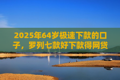 2025年64岁极速下款的口子，罗列七款好下款得网贷口子
