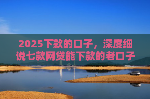 2025下款的口子，深度细说七款网贷能下款的老口子