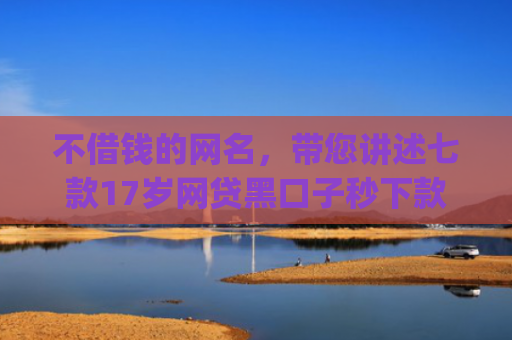 不借钱的网名，带您讲述七款17岁网贷黑口子秒下款app