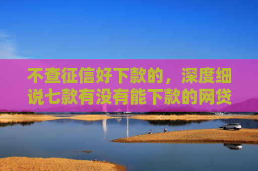 不查征信好下款的，深度细说七款有没有能下款的网贷口子
