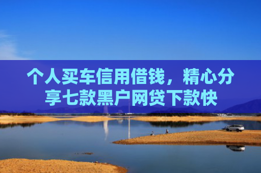 个人买车信用借钱，精心分享七款黑户网贷下款快
