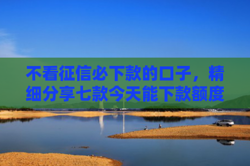 不看征信必下款的口子，精细分享七款今天能下款额度网贷口子
