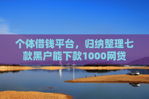 个体借钱平台，归纳整理七款黑户能下款1000网贷