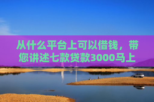 从什么平台上可以借钱，带您讲述七款贷款3000马上下款的口子
