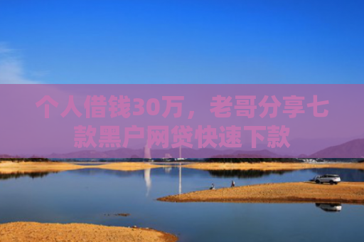 个人借钱30万，老哥分享七款黑户网贷快速下款