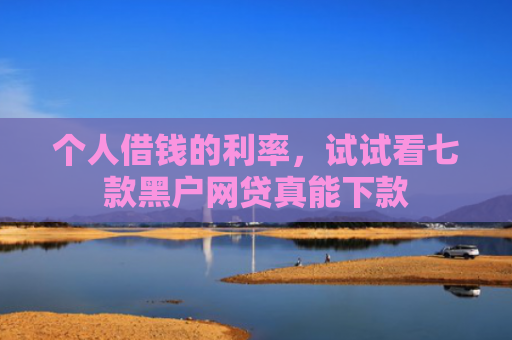 个人借钱的利率，试试看七款黑户网贷真能下款