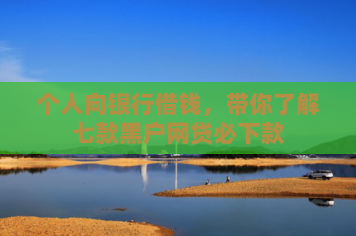 个人向银行借钱，带你了解七款黑户网贷必下款