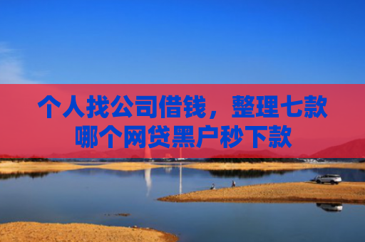 个人找公司借钱，整理七款哪个网贷黑户秒下款