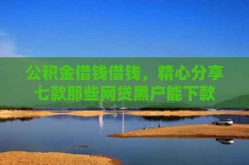 公积金借钱借钱，精心分享七款那些网贷黑户能下款