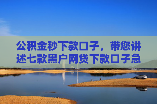 公积金秒下款口子，带您讲述七款黑户网贷下款口子急用