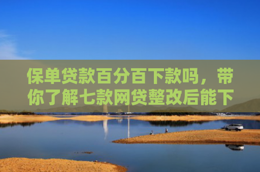 保单贷款百分百下款吗，带你了解七款网贷整改后能下款的口子