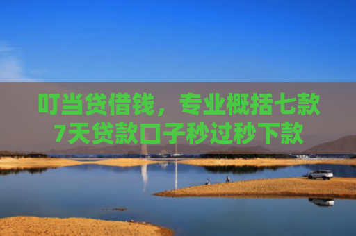 叮当贷借钱，专业概括七款7天贷款口子秒过秒下款