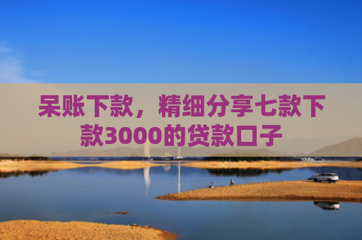 呆账下款，精细分享七款下款3000的贷款口子
