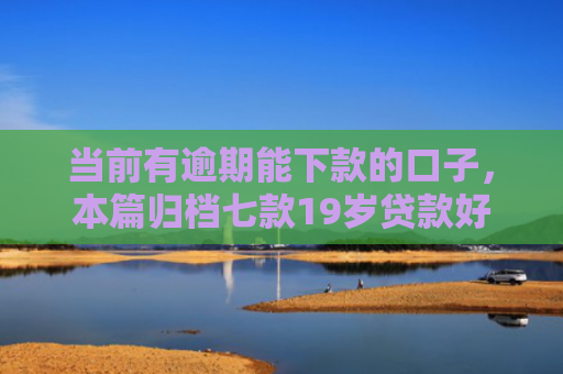 当前有逾期能下款的口子，本篇归档七款19岁贷款好下款的口子