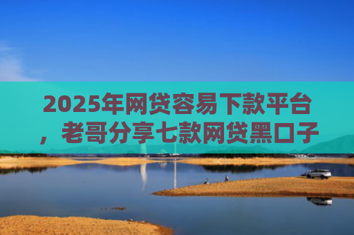 2025年网贷容易下款平台，老哥分享七款网贷黑口子易下款