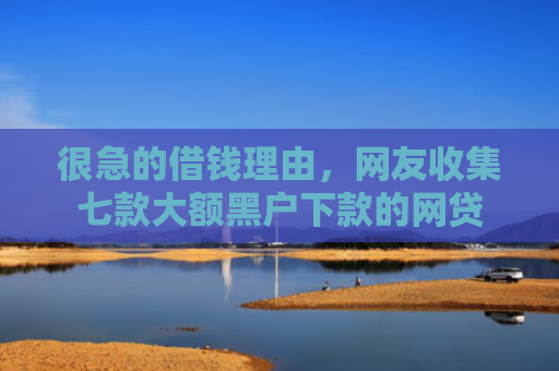 很急的借钱理由，网友收集七款大额黑户下款的网贷