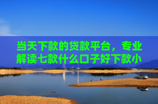 当天下款的贷款平台，专业解读七款什么口子好下款小额贷款