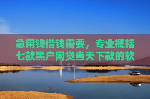 急用钱借钱需要，专业概括七款黑户网贷当天下款的软件