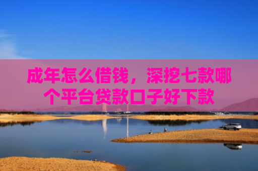 成年怎么借钱，深挖七款哪个平台贷款口子好下款
