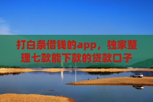 打白条借钱的app，独家整理七款能下款的贷款口子