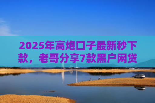 2025年高炮口子最新秒下款，老哥分享7款黑户网贷下款的口子