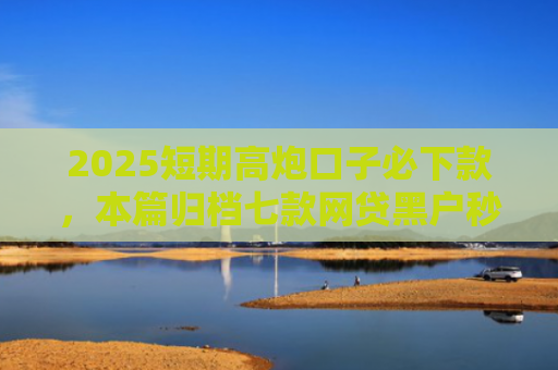 2025短期高炮口子必下款，本篇归档七款网贷黑户秒下款口子