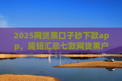 2025网贷黑口子秒下款app，简短汇总七款网贷黑户还能下款的口子
