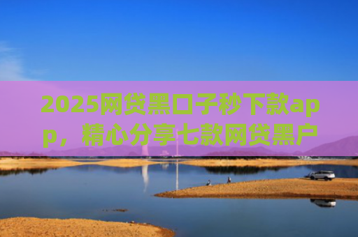 2025网贷黑口子秒下款app，精心分享七款网贷黑户能下款口子大额