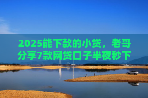 2025能下款的小贷，老哥分享7款网贷口子半夜秒下款