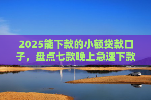 2025能下款的小额贷款口子，盘点七款晚上急速下款网贷口子