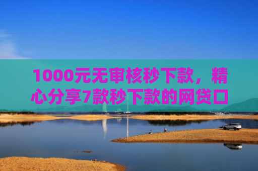 1000元无审核秒下款，精心分享7款秒下款的网贷口子