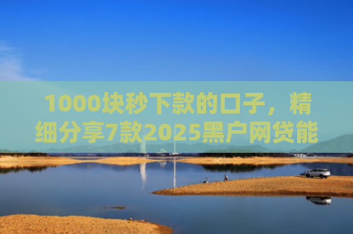 1000块秒下款的口子，精细分享7款2025黑户网贷能下款的口子