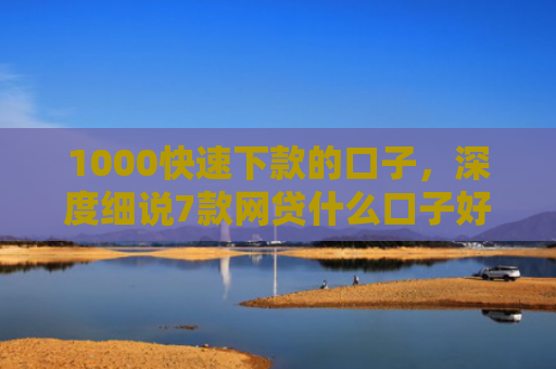 1000快速下款的口子，深度细说7款网贷什么口子好下款