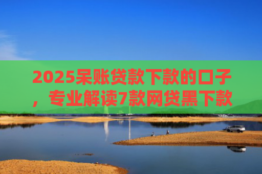 2025呆账贷款下款的口子，专业解读7款网贷黑下款口子网贷之家