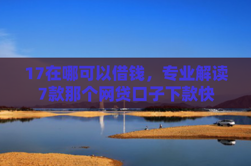 17在哪可以借钱，专业解读7款那个网贷口子下款快