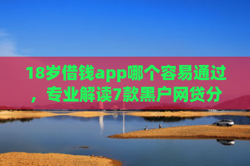 18岁借钱app哪个容易通过，专业解读7款黑户网贷分期下款口子